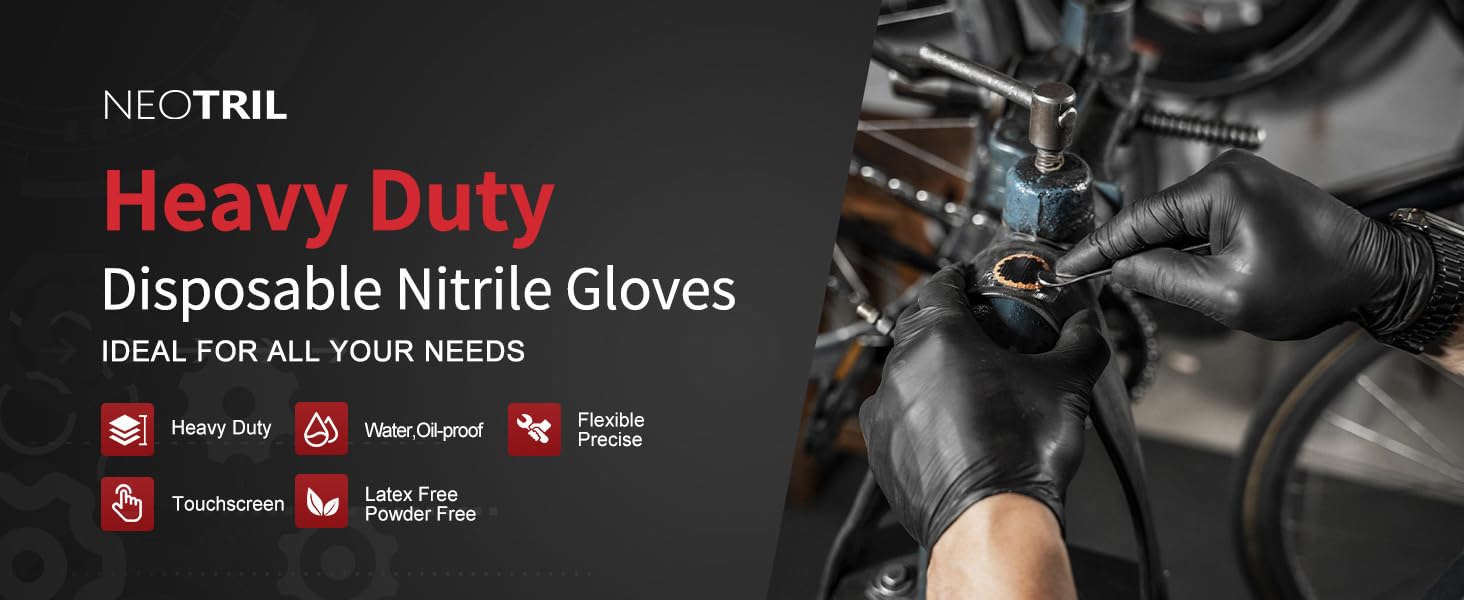 black nitrile gloves
