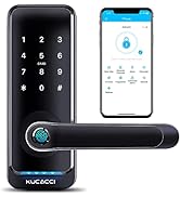 KUCACCI Smart Door Lock, Keyless Entry Door Lock, Fingerprint Door Lock, Digital Door Lock, Keypa...