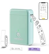 ORGBRO X1 Label Maker Machine with Tape, Portable Bluetooth Label Printer, Wireless Built-in Cutt...