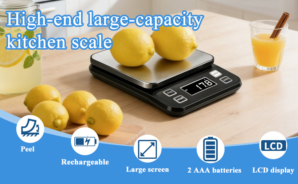 IP67 Waterproof Digital Kitchen Scal 10kg/0.1g High Precision Food Scale