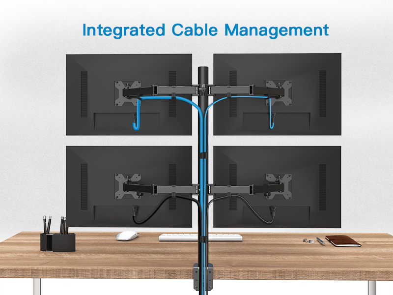 4 monitor mount