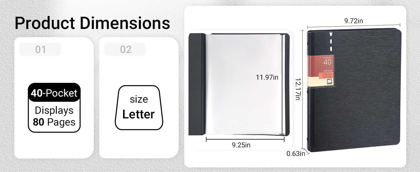 Presentation Binder 40-Pocket