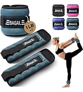 BAGAIL Ankle and Wrist Weights for Women &amp; Men, 1 Pair 1/2/4/6/8/10 LBS Leg Weight with Sleek Des...