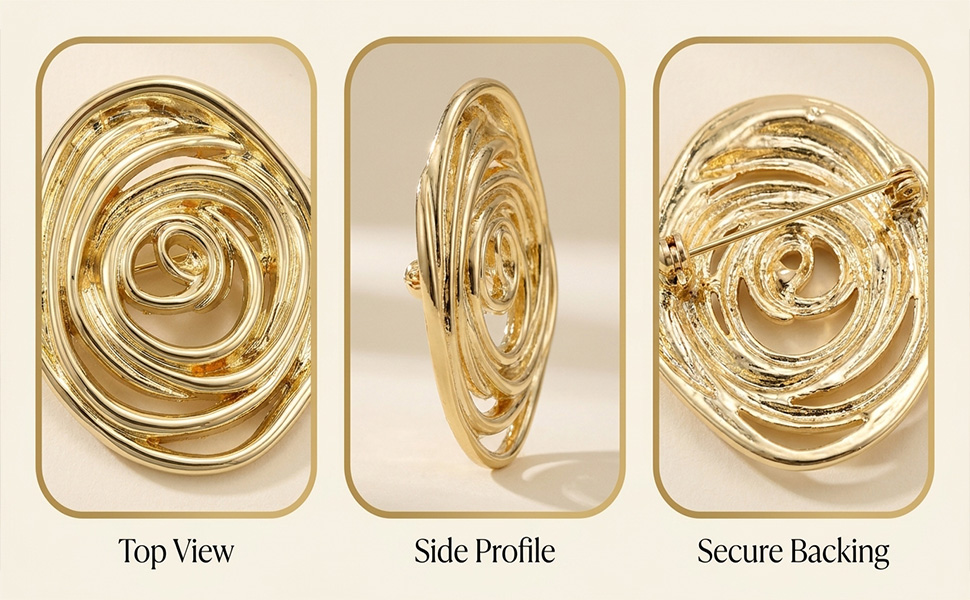 Silver-tone Brooch