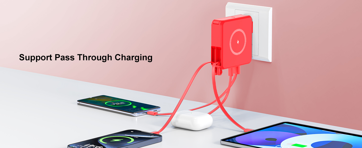 pass through charging power bank