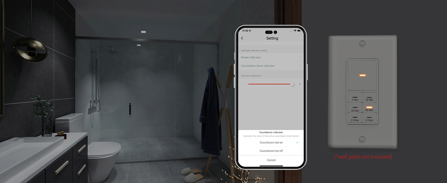 WiFi Timer Switch 4 Hour With LED Lights