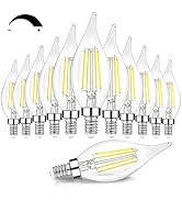 TOBUSA Dimmable E12 Candelabra LED Bulbs 60 Watt Incandescent Equivalent, 5000K Daylight White, C...