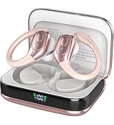 sajawass Wireless Earbuds Bluetooth 5.4 Headphones, IPX7 Waterproof Earphones, Over-Ear Earphones...