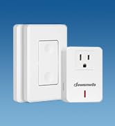 DEWENWILS Wireless Remote Wall Switch and Outlet, Plug in Remote Control Outlet Light Switch, No ...