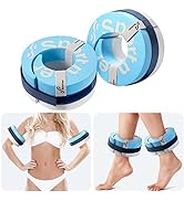 Foam Aquatic Cuffs Exercise Equipment: Sportneer Water Aerobics Float Ring with Adjustable Webbin...
