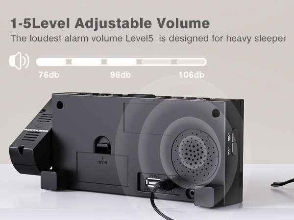 Projection clock raido