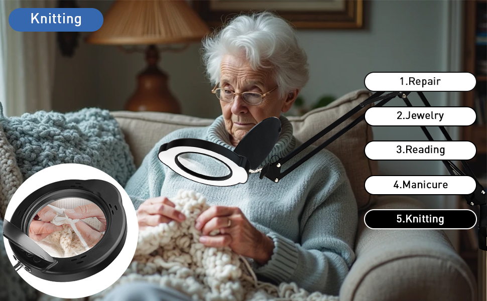 magnifying glass with stand