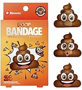 BioSwiss Bandages, Poop Shaped Self Adhesive Bandage, Latex Free Sterile Wound Care, Fun First Ai...