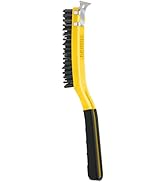 ALLWAY SB319 Soft-Grip Carbon Steel Wire Brush with Scraper