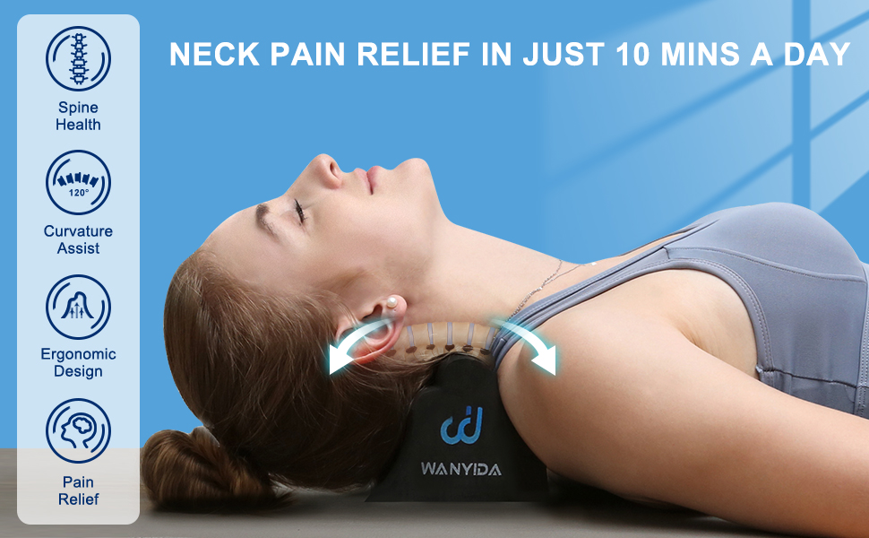 Cervical Orthotic Traction Block traction Device Neck Stretcher Chiropractic Pillow