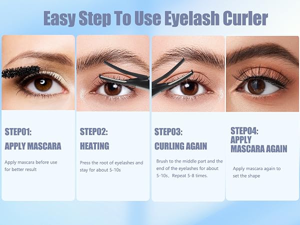 eyelash curlers heated