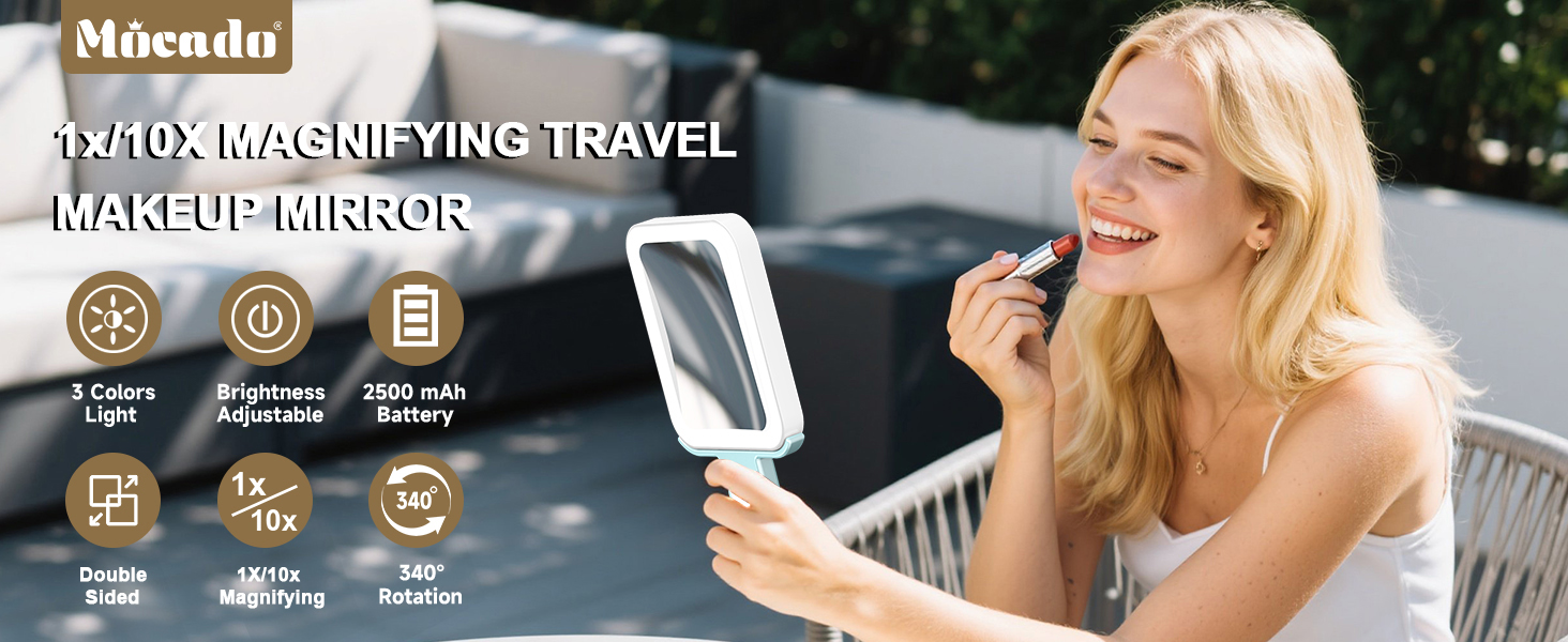 10x magnifying makeup mirror