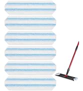 Reusable Microfiber Mop Pads Compatible with O Cedar H2prO Flat Mop System, H2prO Flat Mop Replac...