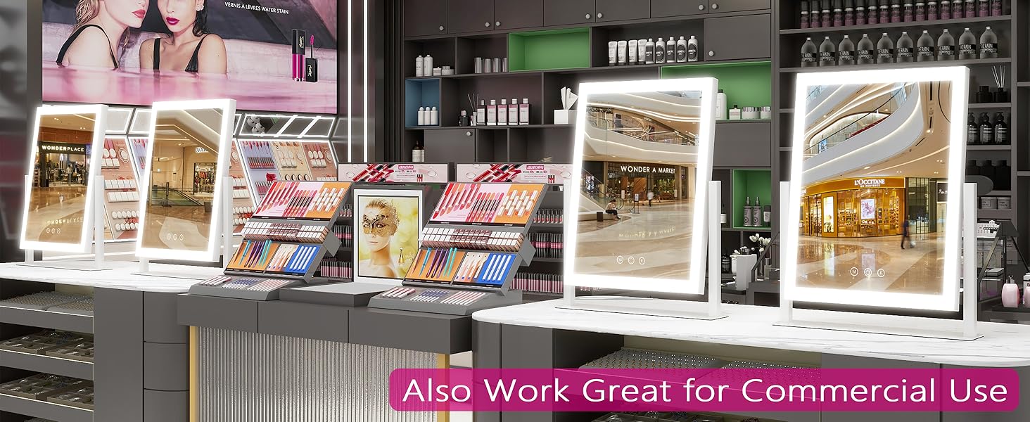 Mirror vanity makeup lights light led lighted up desk mirrors