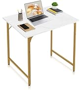 Pazidom Computer Desk, 32 Inch Office Desk with Metal Frame, Home Office Desk, Modern Simple Styl...