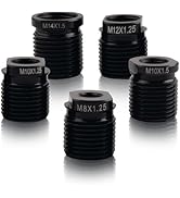 Figpade 5PCS Shift Knob Adapter,Aluminum Alloy Shifter Knobs Thread Adapter for Connecting Shifts...