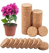 60Pcs Invisible Pot Feet with Non-Slip Surface- Sturdy Cork Plant Riser Pot Feet for Outdoor Plan...