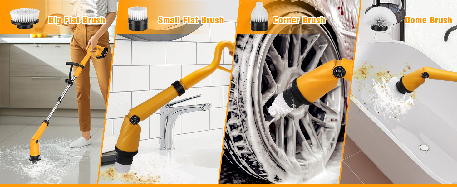 electric spin scrubber