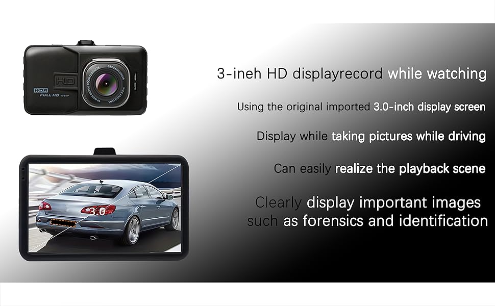 High-definition three-inch screen