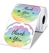 Phomemo Wavy Circle Thermal Label, Gradient Rainbow Purple Sticker Label for M110/M100/M220/M250/...