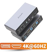 USB 3.0 HDMI KVM Switch 2 Monitors 2 Computers