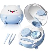 Multifunctional Contact Lens Case, 2 in 1 Cute Contact Lens Cleaner Machine with Solution Soak Ca...