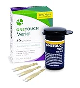 OneTouch Verio Test Strips for Diabetes Value Pack - 30 Count | Diabetic Test Strips for Blood Su...
