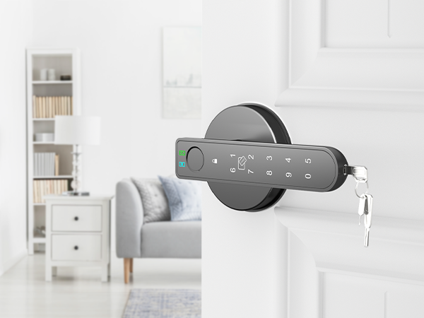 fingerprint door lock app black