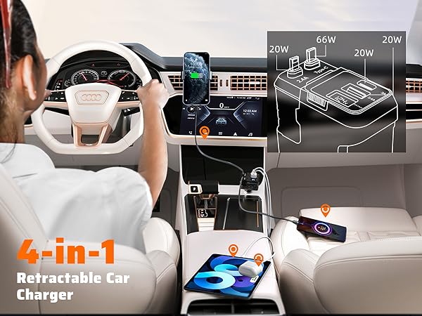 retractable car charger