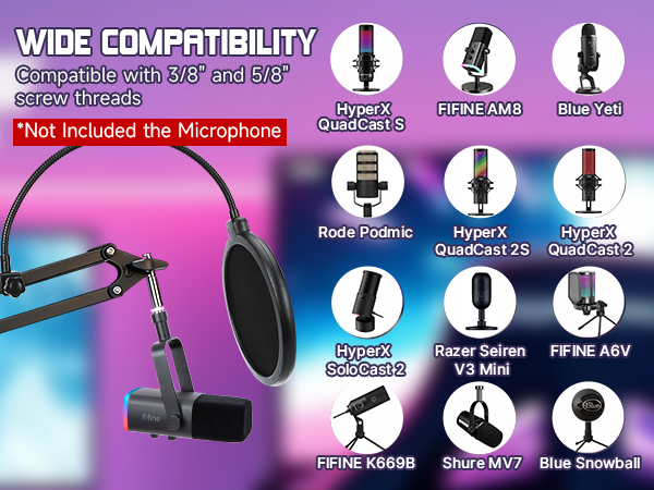 fifine microphone stand