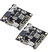 MakerHawk 2pcs Bluetooth Audio Receiver Board BT 5.0 Stereo Audio Amplifier 3.7-5V Car Speaker Am...