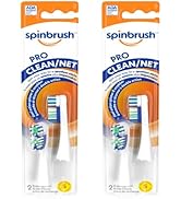 Spinbrush Pro Clean Replacement Toothbrush Heads, Soft Bristles, Dentist Recommended, (2 Pack wit...