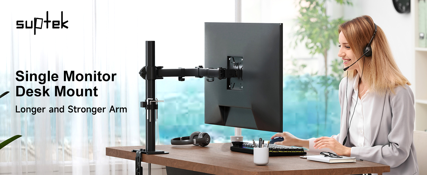 Single Monitor Arm Desk Mount
