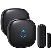 METAK Wireless Door Chime, Door Open Contact Sensor Alarm with 500 FT Range, 58 Chimes and 5 Volu...