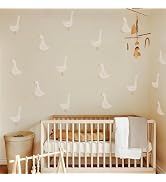 QUCHENG Boho Watercolor Nursery Wall Stickers Kid Room Wall Decals Removable DIY Decor PVC 4 Sheets