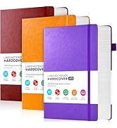 FOCUS DAY 3 Pack Lined Journal Notebooks, A5 Thick Notebook Journal Set for Work Writing, 320 Pag...