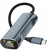 1000Mbps Ethernet Adapter for Chromecast with GoogleTV, USB C TO Ethernet adapter with 100W charg...