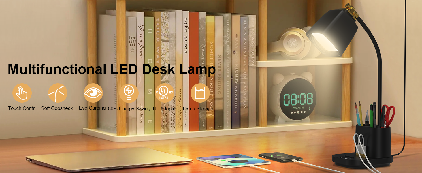 multifunction led desk lamp
