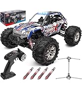 SIMREX 1/16 Scale Hobby RC Car, 36 KPH High-Speed 4WD RC Truck, 2.4 GHz Remote Control Car, All-T...