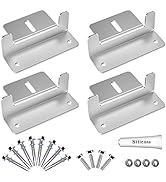 Solar Panel Mounting Bracket Aluminum Solar Panel Z Brackets Roof Solar Panel Bracket for RV, Boa...