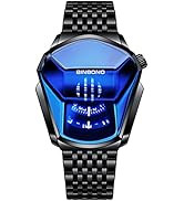 Gosasa Simple Fashion Cool Men's Casual Waterproof Stainless Steel Quartz Wristwatch Geometric Sh...
