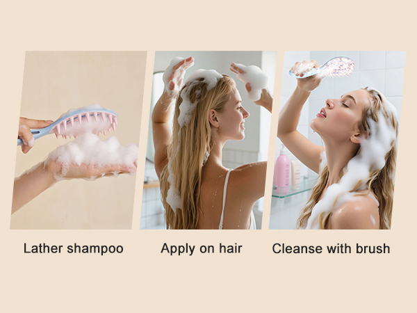 rhos scalp massager with handle for dandruff