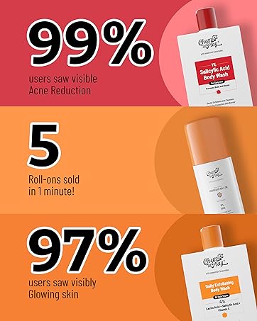roll on face wash body wash
