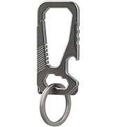 Imentha Titanium Carabiner Keychain with Bottle Opener - Heavy Duty Multifunctional EDC Key Chain...