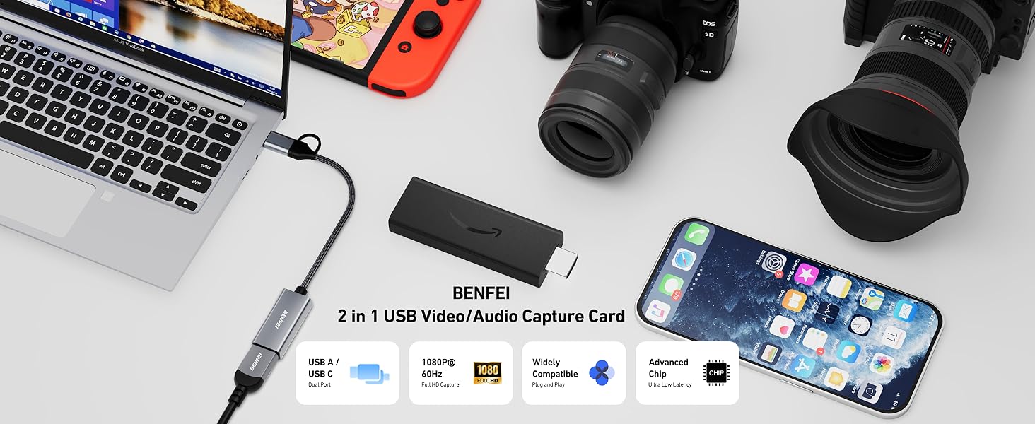 BENFEI video/audio capture card 